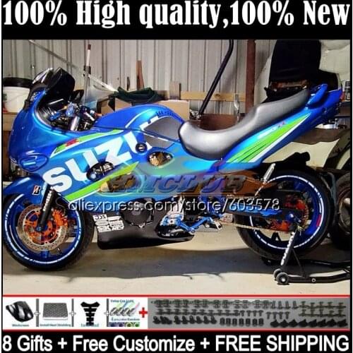 Body For SUZUKI KATANA GSXF 750 600 GSX600F 2CL.0 GSXF750 98 99 00 01 02 GSXF600 1998 1999 2000 2001 2002 Fairing Factory Blue