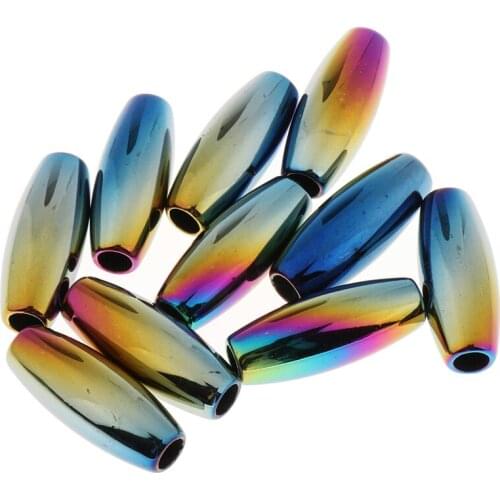 Pack Of 10pcs Hair Tube Beads Dreadlocks for Beards & Hair Decoration DIY