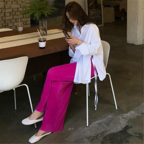 New Fashion Spring & Summer women brand long maxi Pleated pants Casual vintage plus size 5XL 7XL Bohemia wide leg Trousers