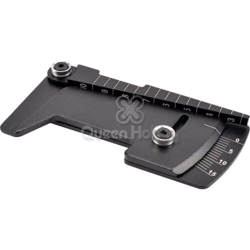 CNC Alloy Adjustable Ruler RC Car Height and Wheel Rim Camber 15 degrees Tools Black Red For 1/8 1/10 Tamiya HSP HPI RC Parts