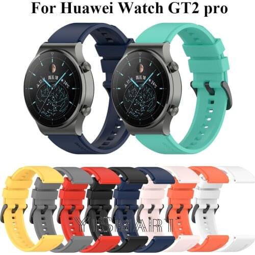 22mm Soft Silicone Strap for Huawei Watch GT 2 Pro Wristband Watchband for Huawei gt2 Pro Replacement Band Bracelet accessories