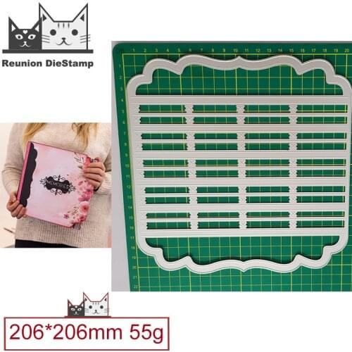 Loose-leaf Fitting Book Page Mezzanine Metal Cutting Dies Mould Blade Stencil Scrapbooking Album Card Paper Embossing Craft DIY