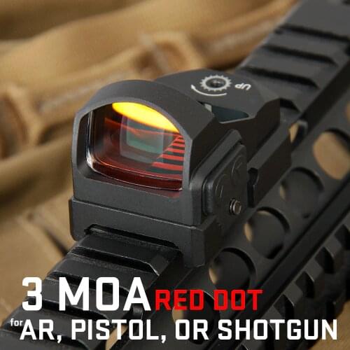 PPT Tactical 3MOA 1X Mini Red dot Scope Sight Hunting Scope For Real Hunting HS2-0117