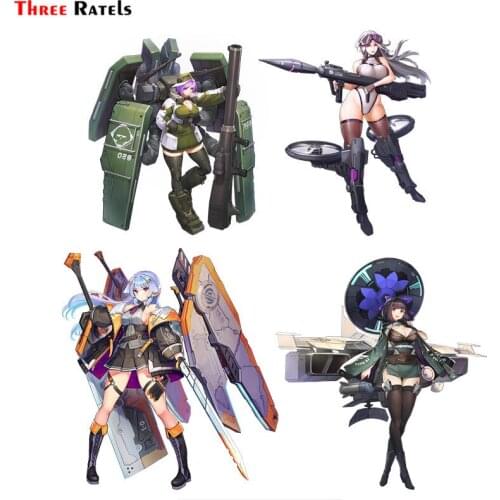 Three Ratels F33 Anime game sex girl with weapon last origin car vinyl sticker laptop decal