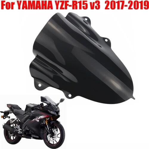 For Yamaha YZF R15 v3 R 15 V3 v3.0 2017 2018 2019 Motorcycle Accessories Visor Viser Windscreen Windshield Wind Deflector