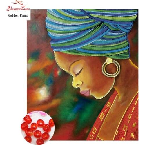 Golden Panno DIY Diamond Embroidery Full Round Beaded Cross Stitch Diamonds Mosaic Home Decoration 09