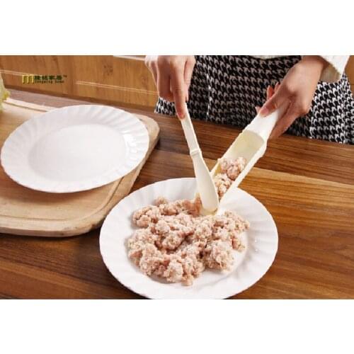 1 Set Meat Ball Maker Food -Grade Plastic Convenient Meat Ball Mold Home DIY Useful Pattie Meatball Fish Ball Set KW 012
