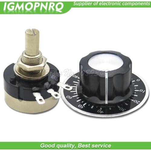3PCS = ( RV24YN20S /A03 knob /Dials each 1PCS ) 1K 2K 5K 10K 20K 50K 100K 200K 500K 1M ohm Turn Film Rotary Potentiometer