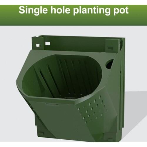 1PC Green Wall Hanging Multi Holes Flower pot Vertical Suculentas Grow pot Garden Planter Drain Planter Home Decor Accessories