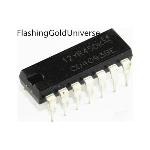 Free shipping 100PCS--500PCS CD4093BE CD4093 HEF4093BP HEF4093 DIP-14 IC New original