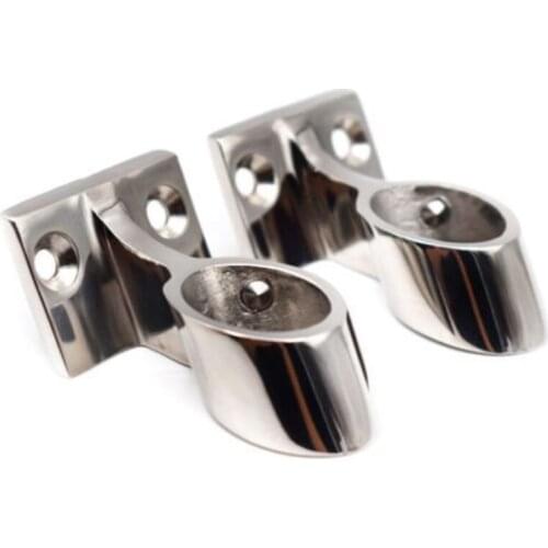2PCS 316 Stainless Steel 120 Degree Boat Stanchion Hand Rail Fitting 7/8" 22.2mm