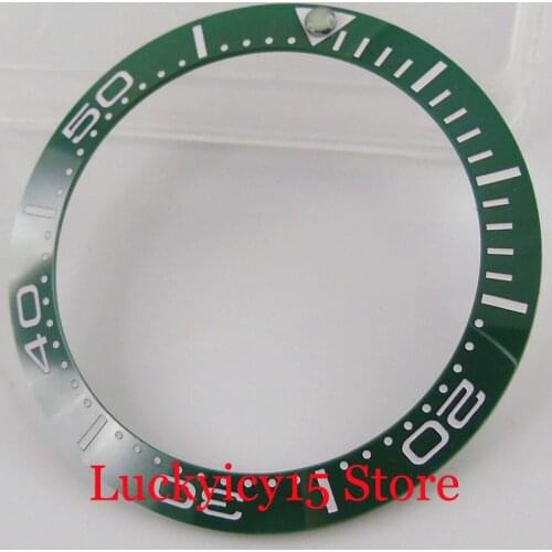 39.9mm*31.6mm Slope Green/Blue/Black Watch Bezel RIng Ceramic Insert fit 43mm GMT/SUB Watch