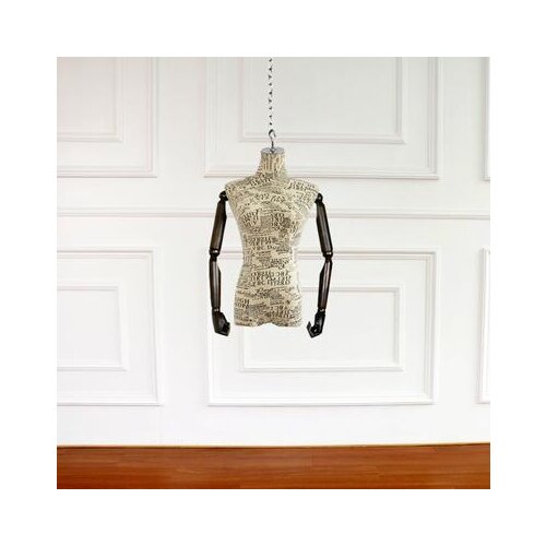 4style Female wood hand mannequin body cloth model props hanging half-length wedding Stainless steel hook display 1pc D349