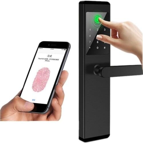 5 in 1 Smart Bluetooth Fingerprint door lock with smart phone app and wifi optional function (WIFI price included)