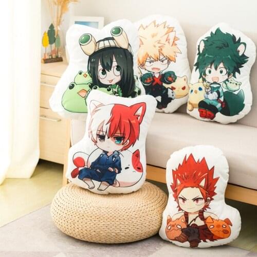 50cm My Hero Academia Anime Plush Toy Soft Cushion Pillow Midoriya Izuku Bakugou Katsuki Todoroki Shouto Stuffed Plush Dolls