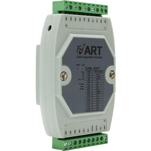 DAM3037 8-channel thermocouple temperature acquisition module, collect 4-20mA 100mV signal, RS485 communication