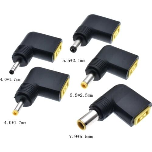 Laptop Power Adapter Connector DC Square Plug Female to 5.5x2.5 4.0x1.7 7.9x5.5mm Male Jack Converter for Asus Lenovo Notebook