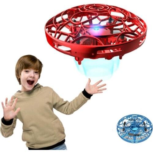 Hands-Free Mini Drone Helicopter Mini UFO Drone With LED Light Easy Indoor Outdoor Ball Hands Operated Drone For Kid