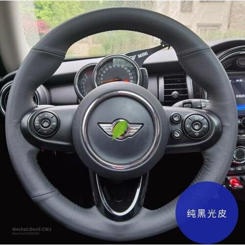 Steering Wheel Cover For BMW 1 3 5 7 Series X1 X2 X3 X5 X7 M2 M4 M5 M8 X3M X4M X5M X6M Smooth Leather Car Interior Accessories