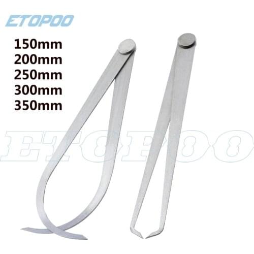 6~14 inches Inside Outside Caliper Metric Stainless Steel Machinist Firm Friction Joint Measurement Tool Gauge 1 Pair