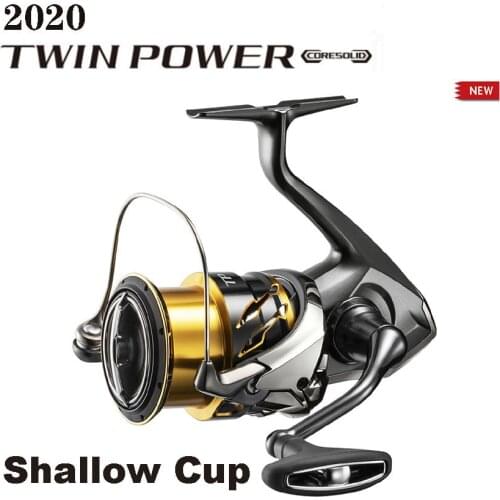 2020 Original SHIMANO TWINPOWER Shallow Cup C2000S C2000SHG 2500S 2500SHG Spinning Fishing Reels Made in Japan Fishing wheel