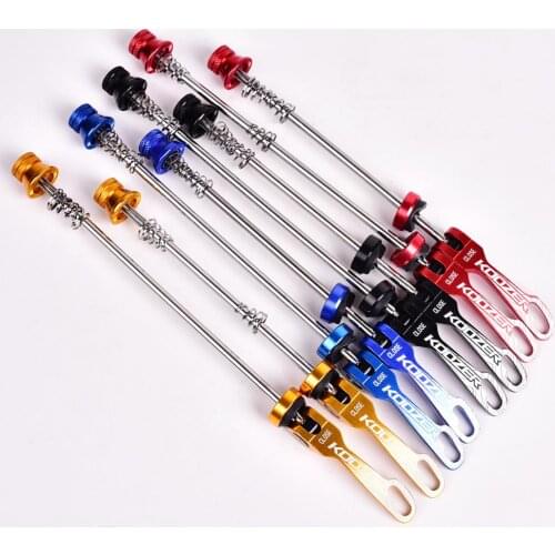 KOOZER Aluminium Alloy Bicycle Wheel Hub Skewers Quick Release Road Mountain Bike Front & Rear Skewer Bolt Lever Axle