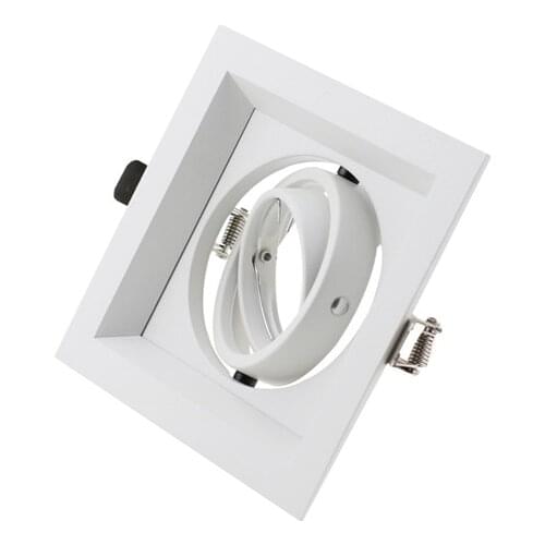 Square Embedded Halogen Bulb Light Fittings Holder Led MR16 GU10 Spotlight Led Ceiling Trim Rings Frame Led Down Light Fixture