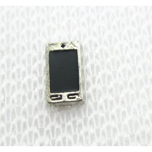 Hot Selling 20pcs/lot Smartphone Floating Charms Living Glass Memory Lockets Floating Charms DIY Jewelry Accessory