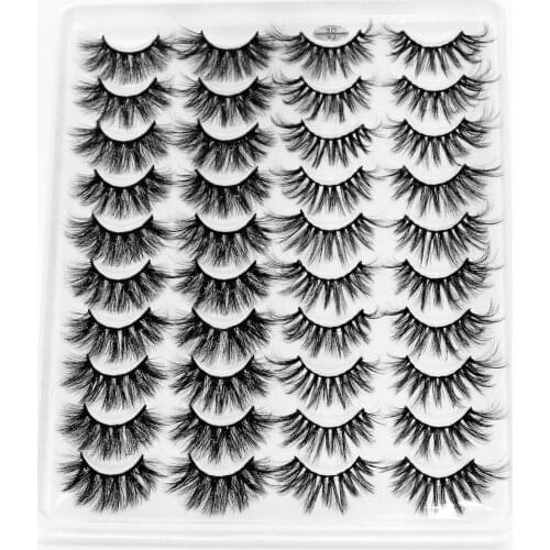 Makeup Lashes Natural False Eyelashes 5/8/20 Pair 3D Mink Eyelashes Dramatic Volume Eyelash Extension Wholesale Mink Lashes Bulk