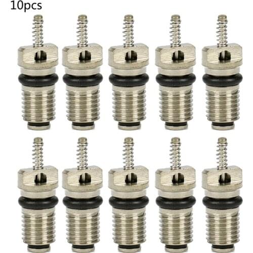 N0HF 10Pcs AC R134A Valve Core Automotive Car Air Conditioning Cores Needles Repair