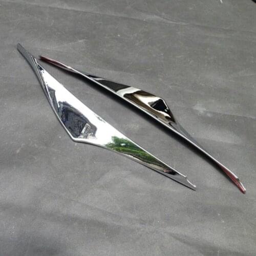 For Mazda 3 Axela HeadLights Cover Trim Front Lights Eyebrow Decoration Mazda3 2014 to 2016 ABS Chrome Car Styling Accessories