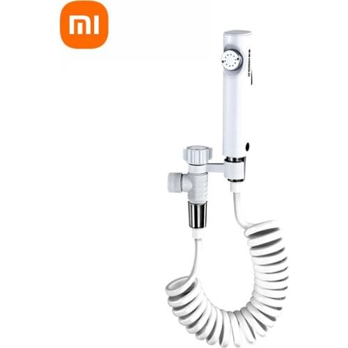 Xiaomi HIGOLD Handheld Spray Gun Toilet Pressurized Flusher Strong Flushing 2M Telescopic Tube Handheld Bidet Sprayer