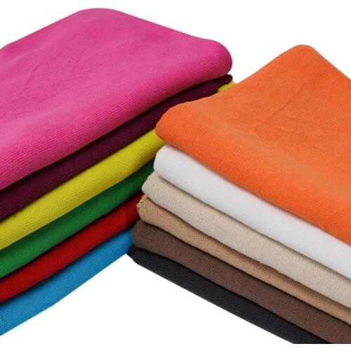 Thin And Soft Cotton Knit Jersey Fabric Breathable & See Through For Cardigan Beach Holiday A0043