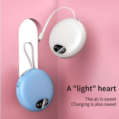 FLOVEME 20000mAh Power Bank Mini Dual Portable Powerbank External Charging Battery Poverbank with USB Cable for Xiaomi mi iPhone