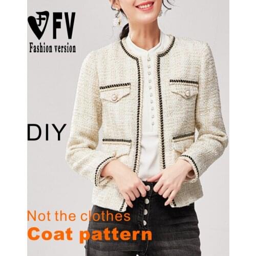 Sewing drawings womens classic blouse small coat pattern 1:1 clothing design structure pattern BWT-110