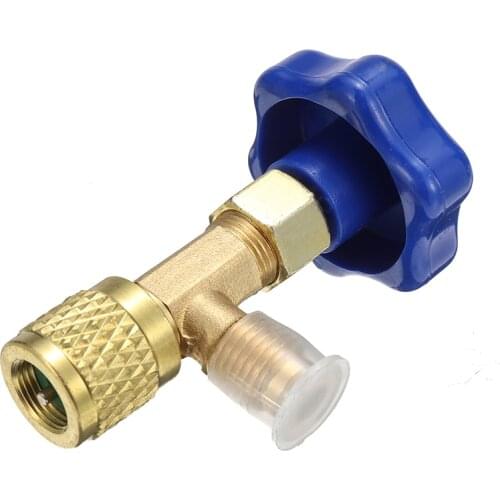 1 Pcs Low Pressure Dispensing Valve Bottle Opener 1/4 SAE Connector Mayitr Refrigerant Bottle Can Tap For R22 R134a R410A Gas