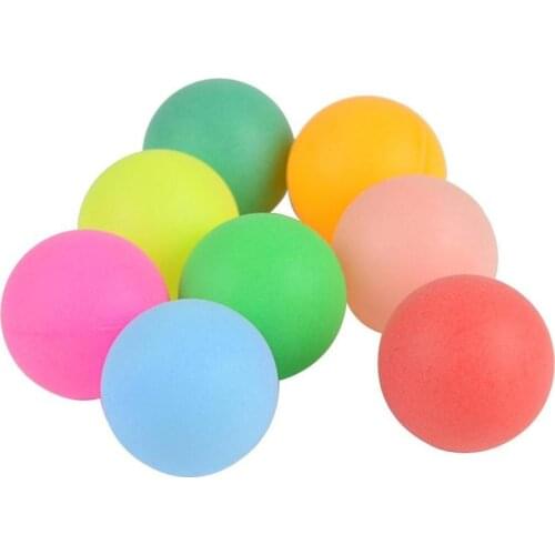 100pcs Multiple Color 40mm Diameter Pong Practice Sets Table Tennis Ball K5E4