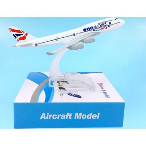 16CM 1:400 Scale Boeing B747-400 Model Toys British Airways Airlines Airbus Resin Aircraft Plane Airliner Display Souvenirs Show