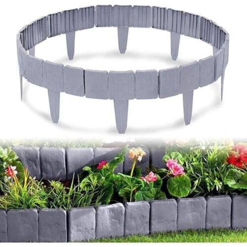 5/10Pcs Fences Home Garden Border Edging Plastic Fence Lawn Yard Flower Bed Outdoor Home Garden Supplies