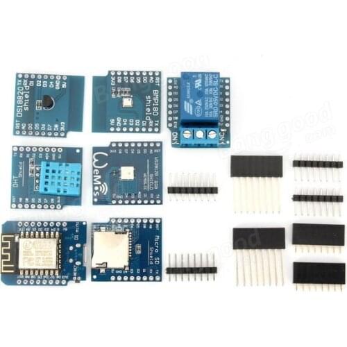 7Pcs/lot D1 Mini Kit Mini NodeMcu 4M Bytes Lua WIFI Internet of Things Development Board Based ESP8266