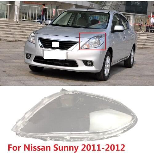 CAPQX 1PCS For Nissan Sunny 2011-2012 Front Headlamp Headlight Lamp cover Lampshade Waterproof head light Shade Shell cap