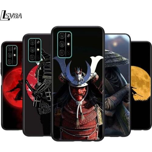 Japan The samurai Ninja for Huawei Honor 30 20S 20 10i 9S 9A 9C 9X 8X 10 9 Lite 8A 7C 7A Pro Phone Case Black Cover