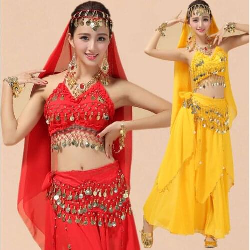 Gypsy Dance Costume Adult Women Belly Dance Costume Tribal Gypsy Bollywood Costume Indian Performances Bellydance Dress