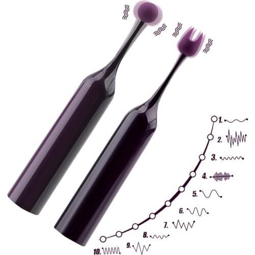 G-Spot Vibrator Silicone Nipple Massager Lick Clitoris Vagina Stimulator 10 Frequency Masturbator Sex Toys for Women