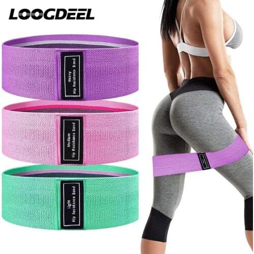 Resistance Bands Fitness Booty Bands 3-Piece Set Fitness Rubber Expander Elastic Band for Home Workout Exercise Equipment