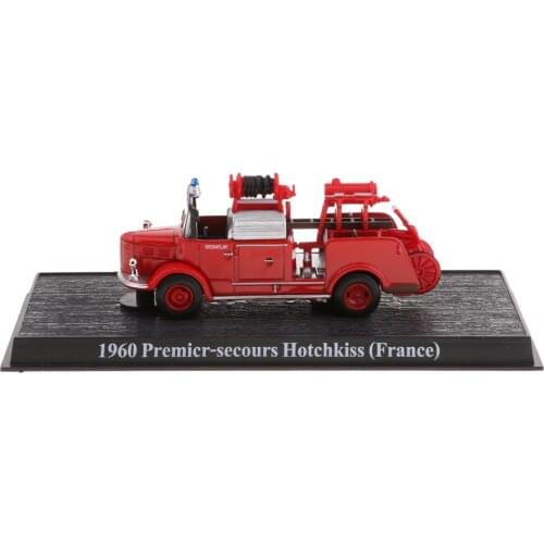 1960 Premier-Secours Hotchkiss French Fire Engine Truck Model 1:64 Scale, Wheels