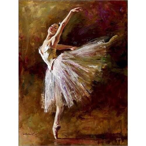 Embroidery Counted Cross Stitch Kits Needlework - Crafts 14 ct DMC Color DIY Arts Handmade Decor - Ballerina II