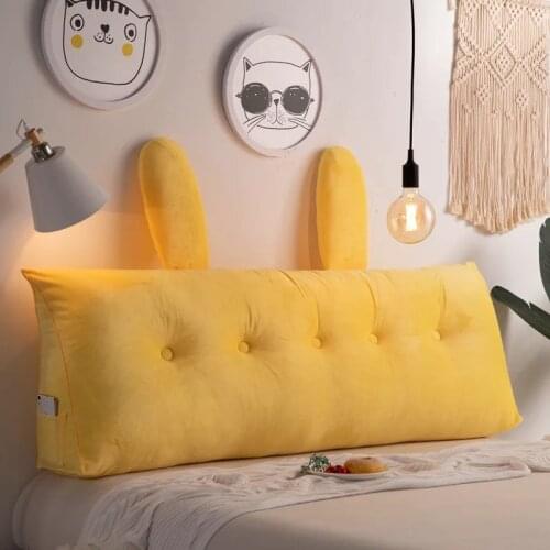 VESCOVO girls room bed backrest bed cushion long reading pillow for twin queen king bed