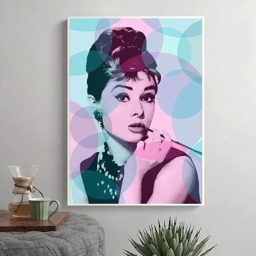 Girl Portrait Makeup Poster Prints Women Canvas Wall Art Modern Abstract PrintsFigure Painting Modular Pictures Bedroom Decor