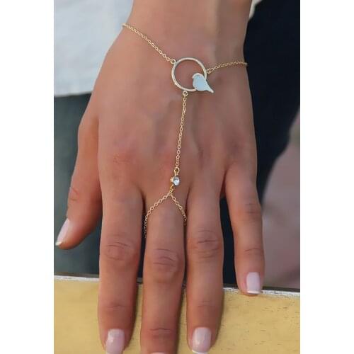 HAND WORK ZİRKON ROCKY BIRD FIGURED ŞAHMERAN